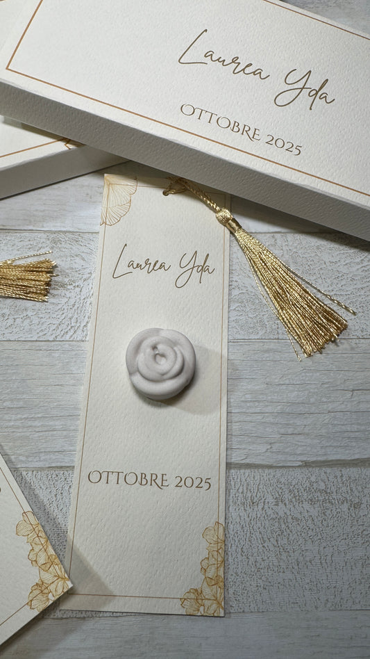 Segnaposto profumato in gesso profumato - Giardino Fiorito - Laurea