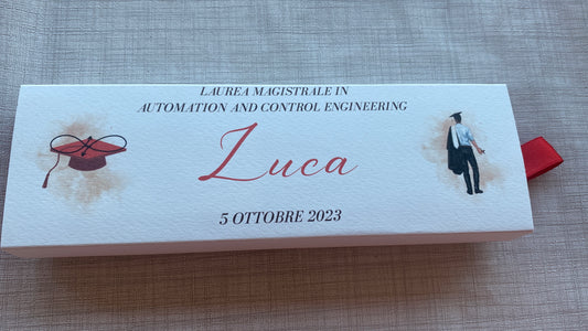 Cofanetto regalo personalizzato per Laurea con Matita Seminabile
