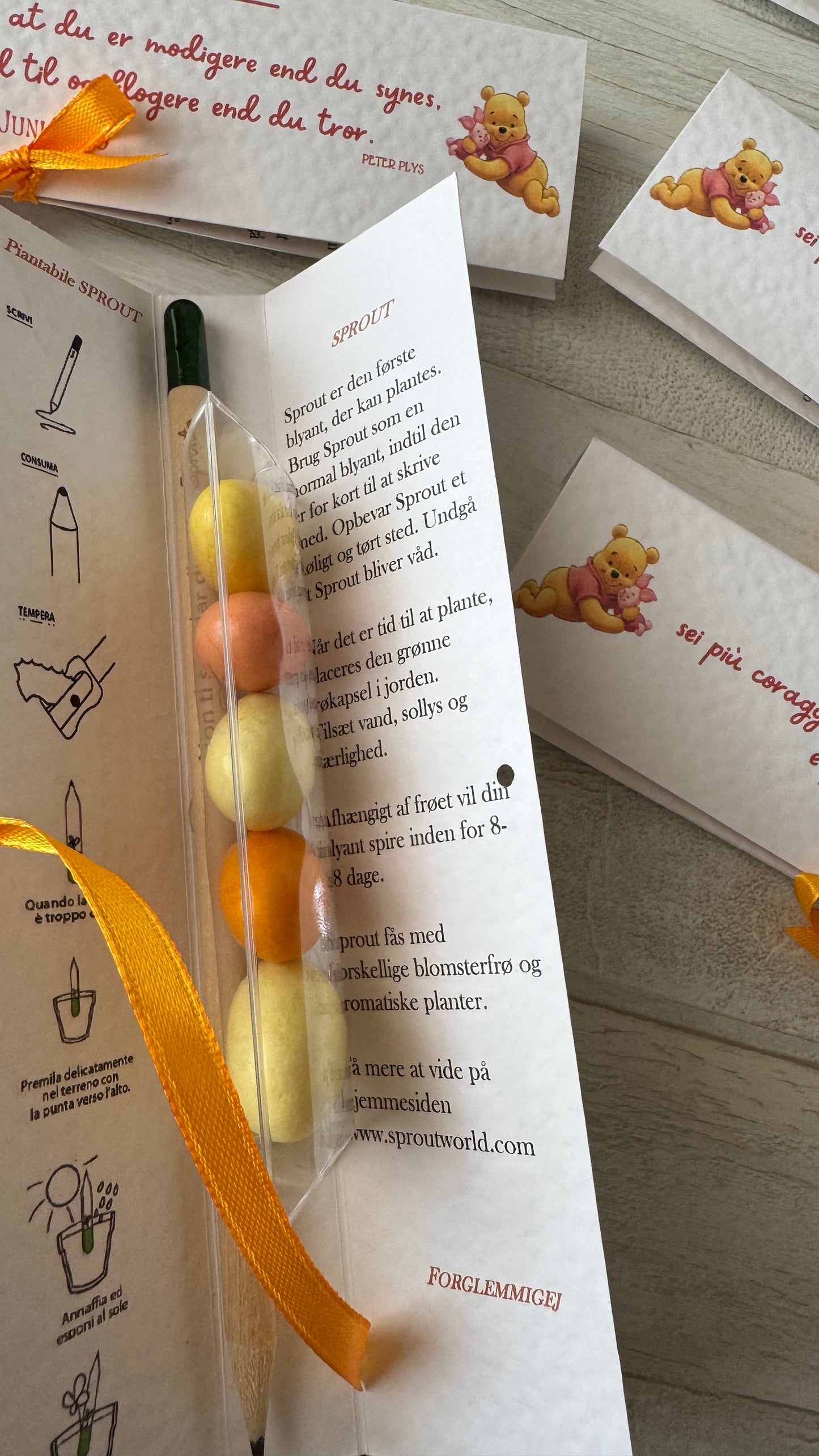 Confezione regalo porta Matita Seminabile personalizzata Battesimo-Nascita