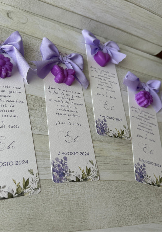 Segnaposto con profumatore in cera soia