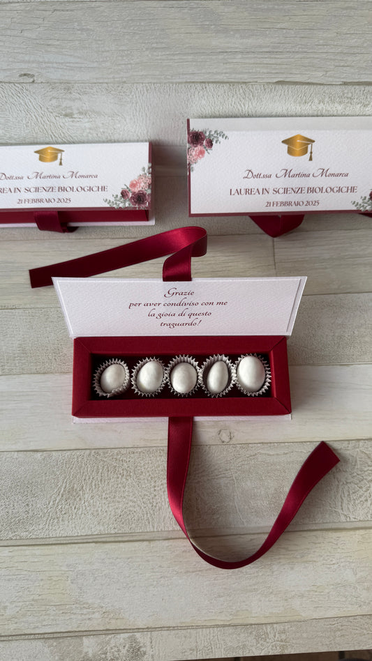 Porta confetti in confezione a libro personalizzabile