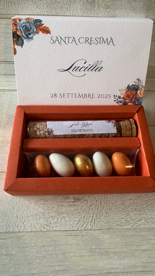 Bomboniera Comunione e Cresima – Cofanetto a Scorrimento con 1 Spezia (Big)