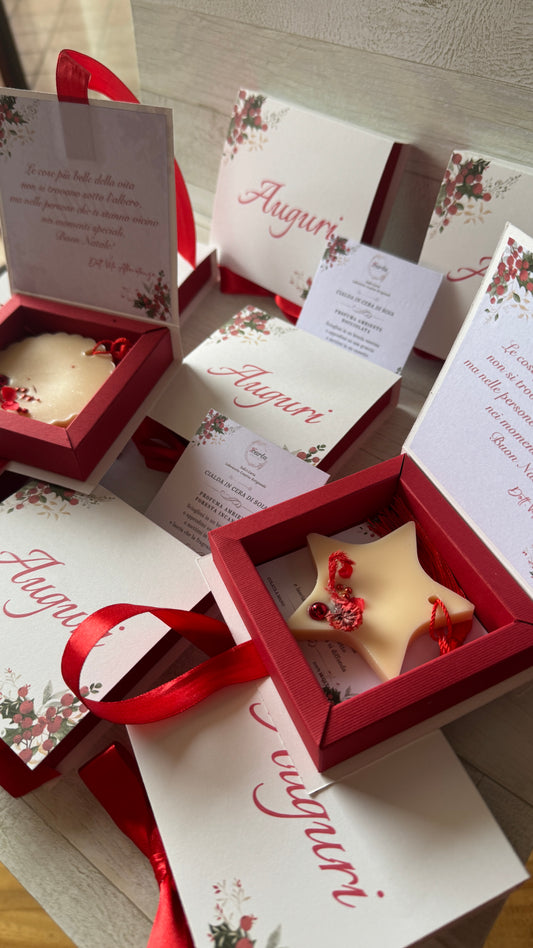 Tart in Cera di Soia Profumata – Cofanetto a Libro Personalizzato Natale