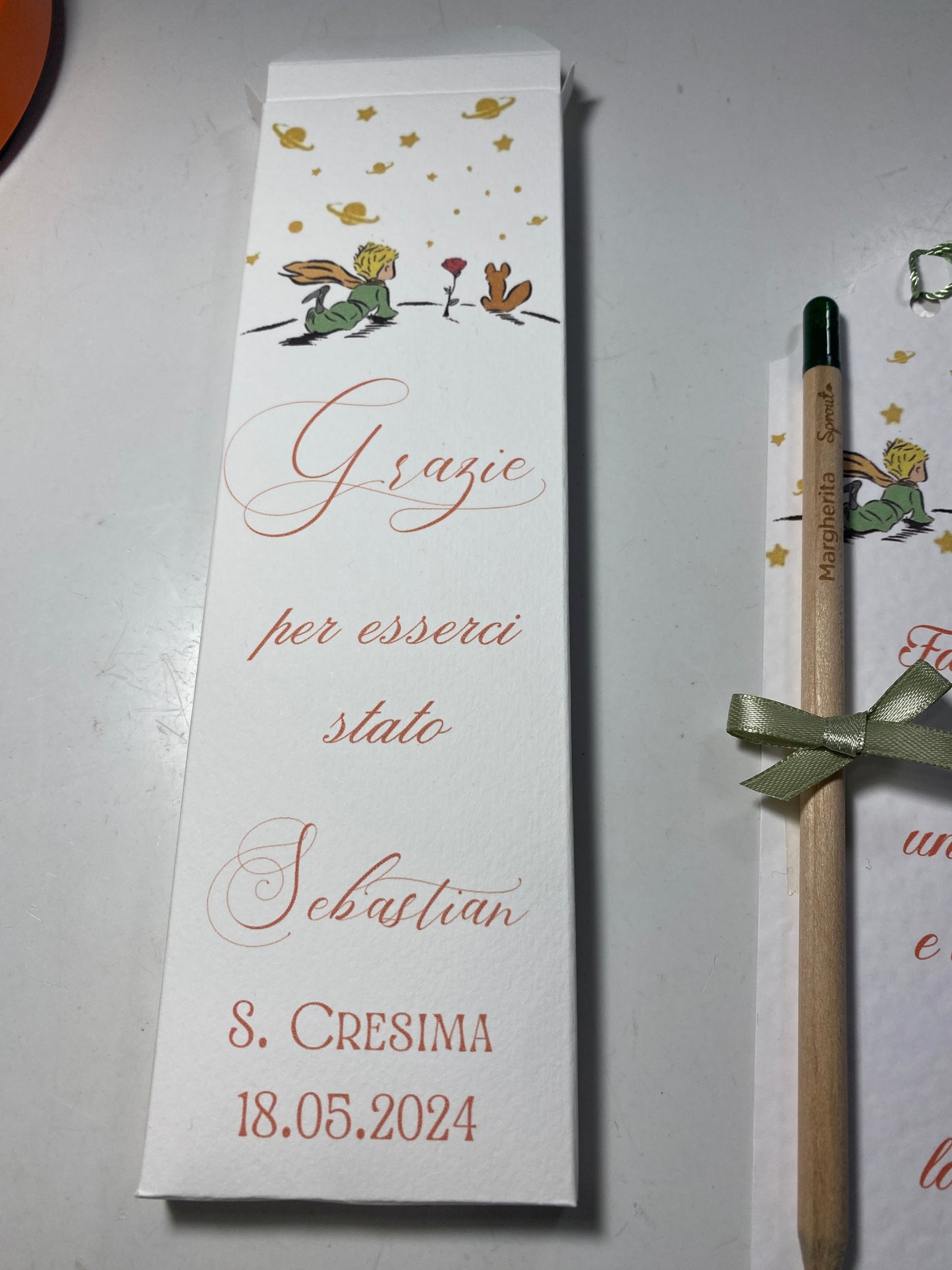 Segnalibro Personalizzato Comunione-Cresima con Matita Seminabile