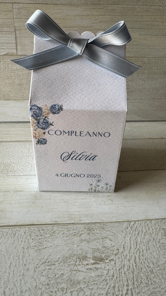 Bomboniera con Miele Personalizzato in confezione "Milk Box"