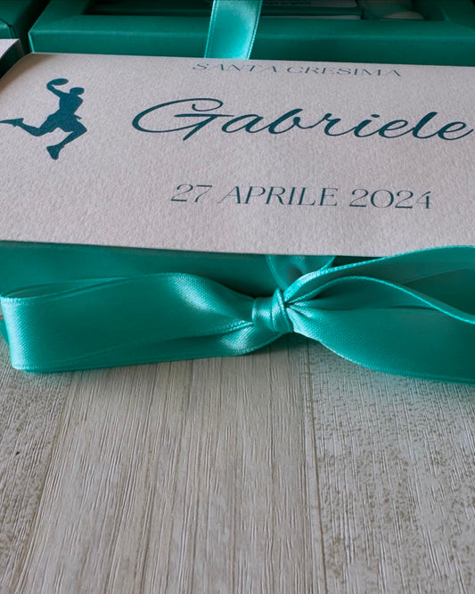 Cofanetto regalo personalizzata con set di 3 di spezie per Comunione-Cresima