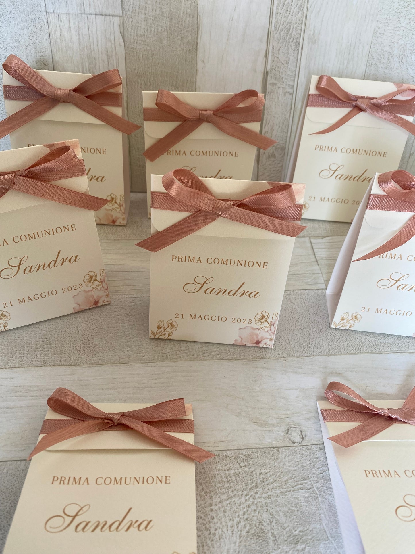Porta confetti a bustina personalizzata Comunione-Cresima
