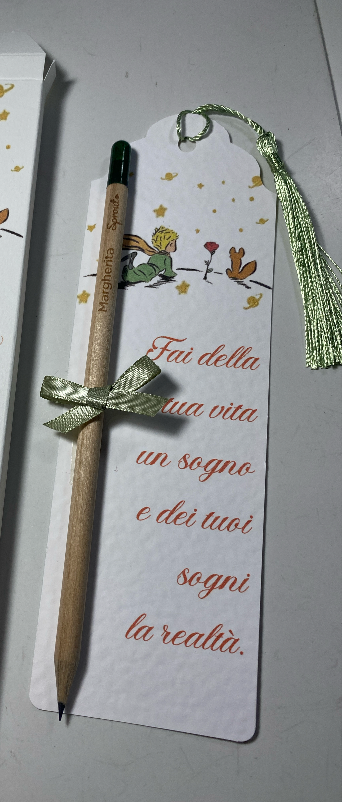 Segnalibro Personalizzato Comunione-Cresima con Matita Seminabile