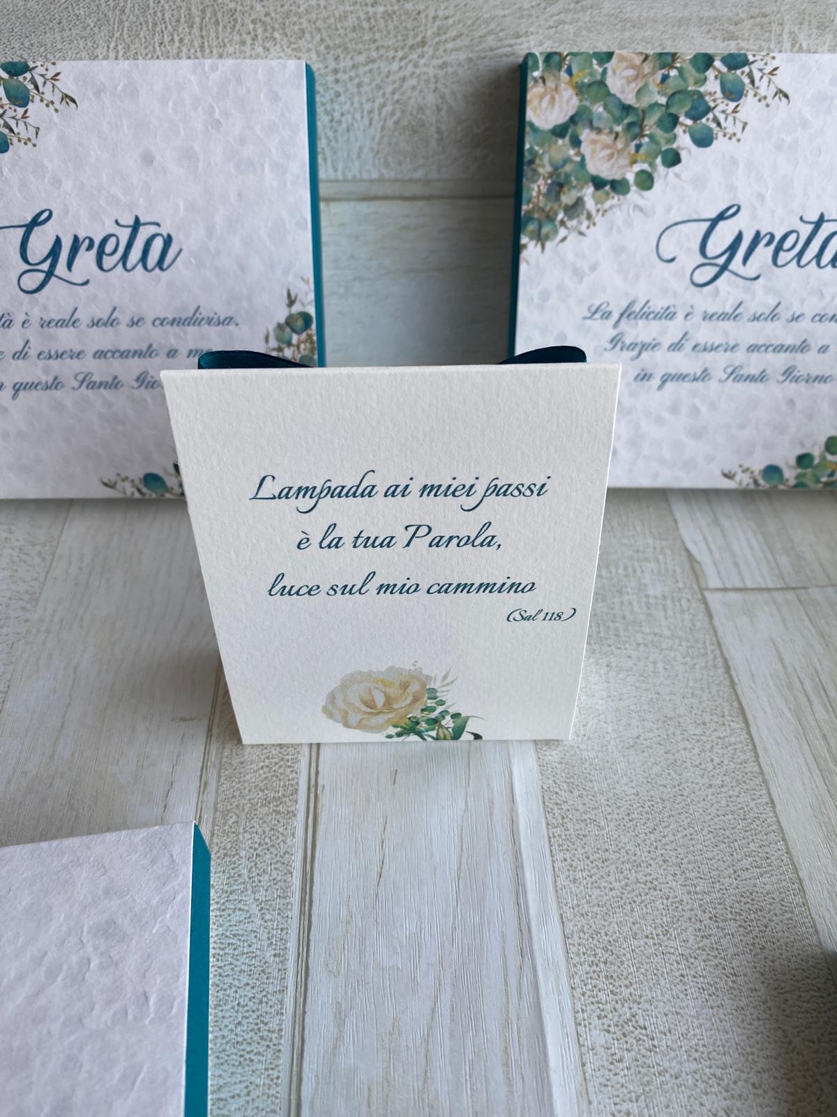 Porta confetti a bustina personalizzata Comunione-Cresima