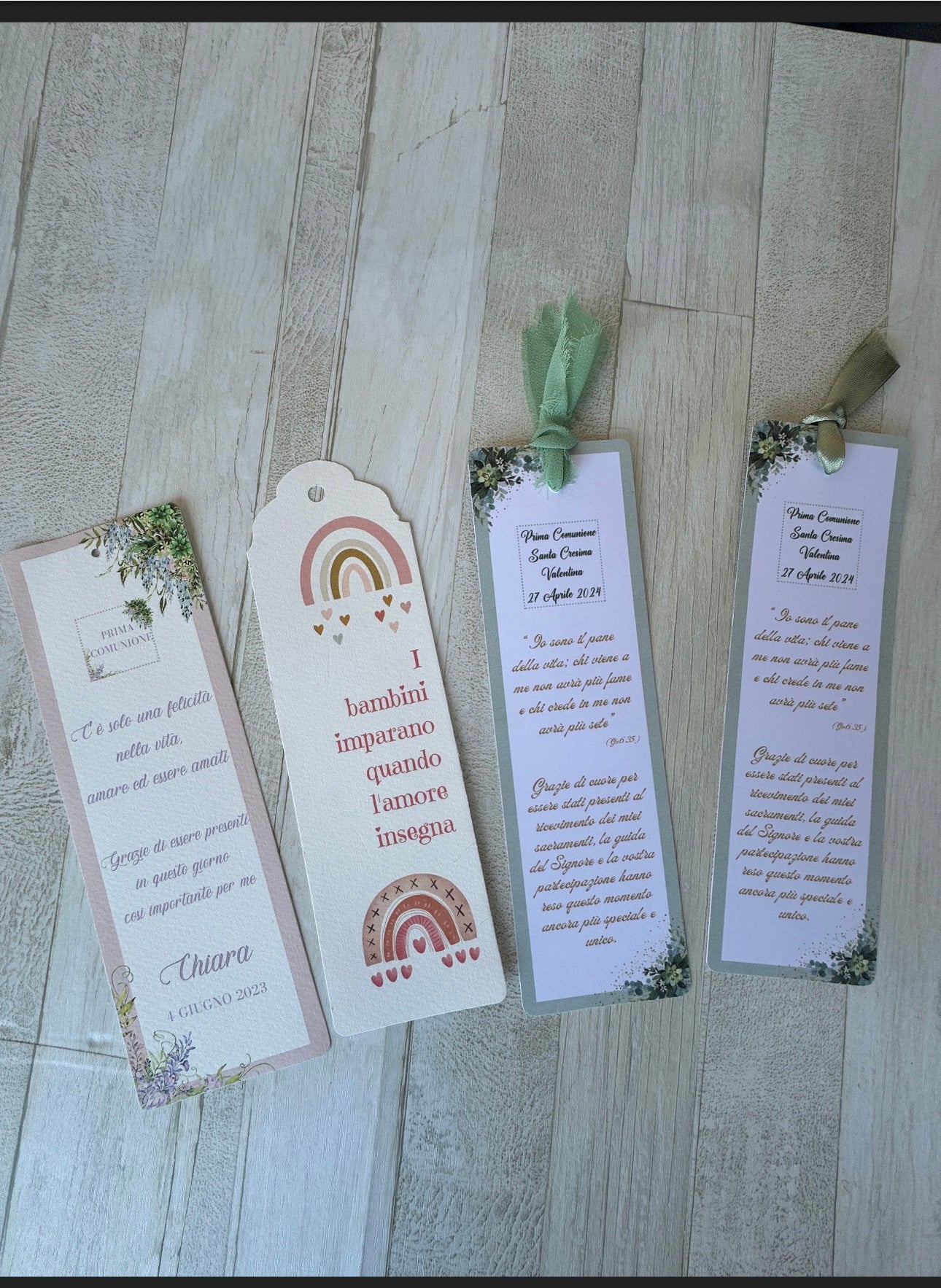 Segnaposto a segnalibro personalizzabile