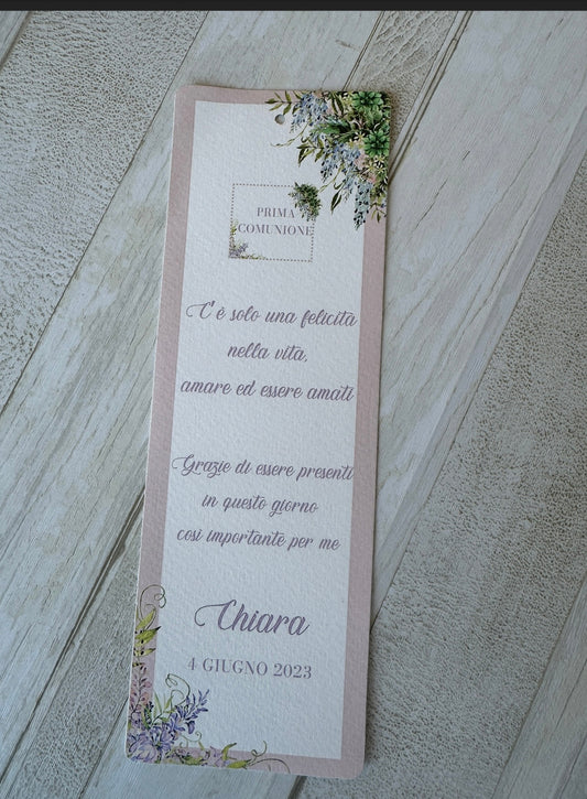 Segnaposto a segnalibro personalizzabile