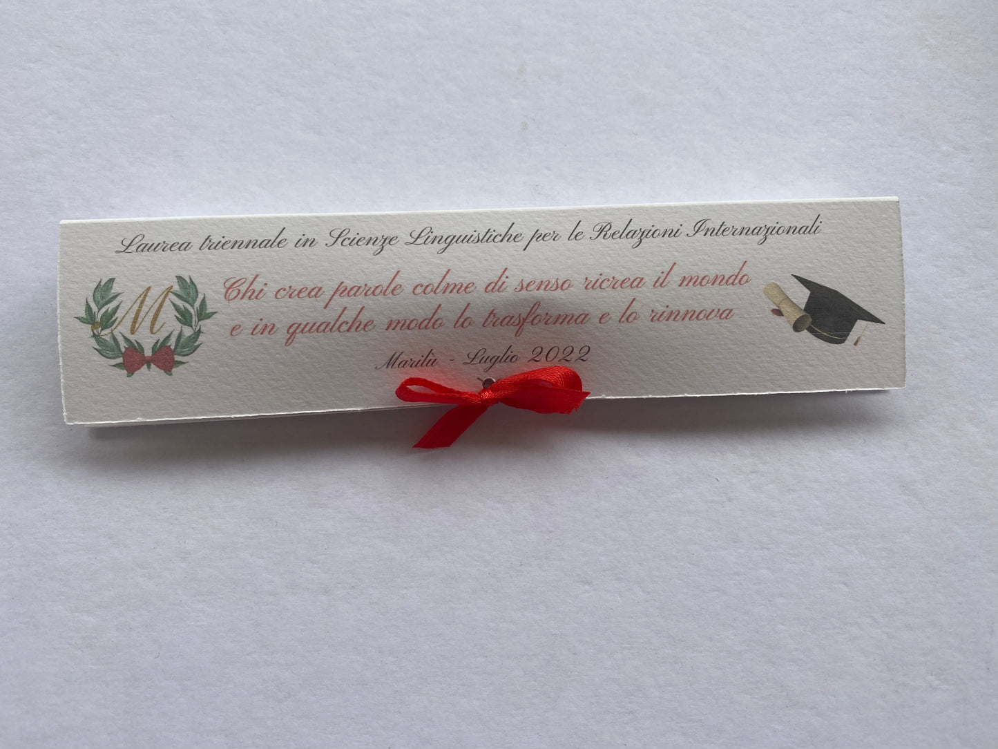 Confezione regalo porta Matita Seminabile personalizzata per Laurea