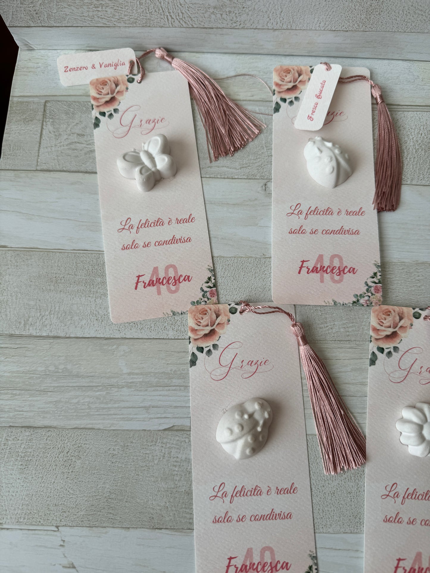 Segnaposto profumato in gesso profumato - Giardino Fiorito - Laurea