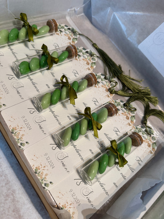 Segnaposto Diciottesimo - Segnalibro Personalizzato con Confetti