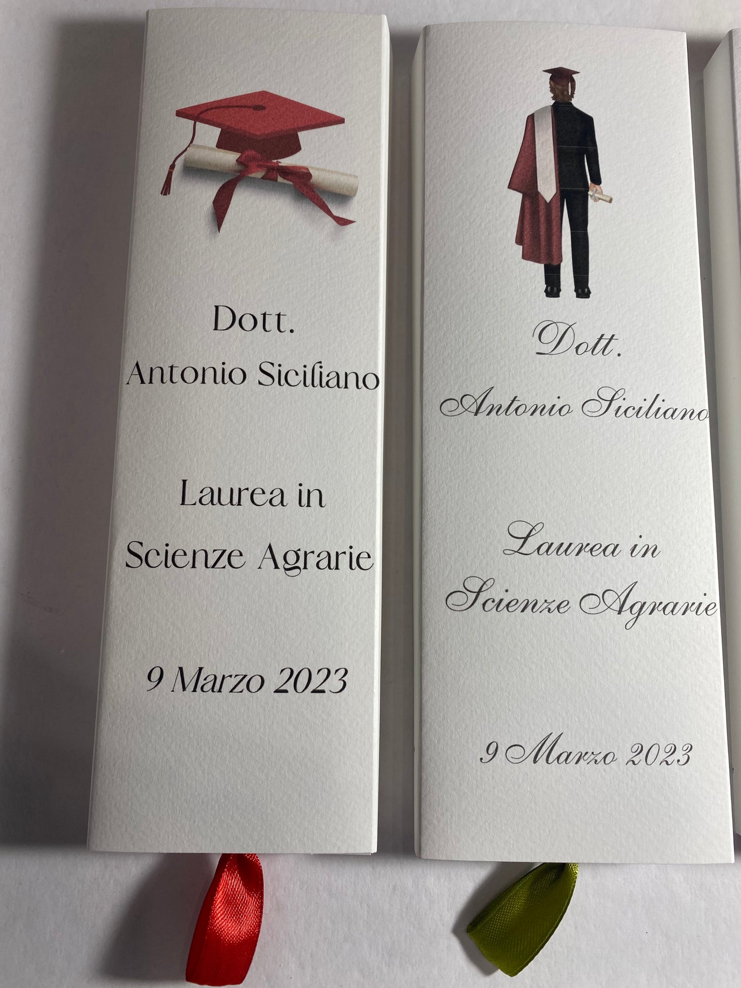 Cofanetto regalo personalizzato con Segnalibro e Matita Seminabile per Laurea