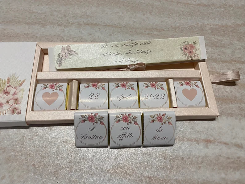 Idea Regalo con Matita seminabile e cioccolatini personalizzati