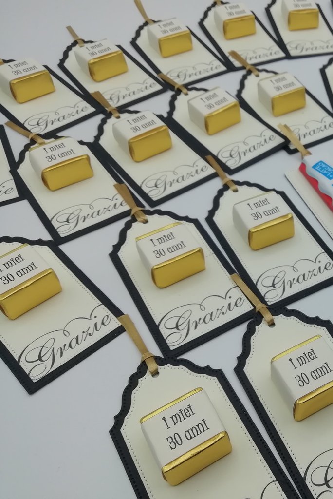 Segnaposto con cioccolatini personalizzabili