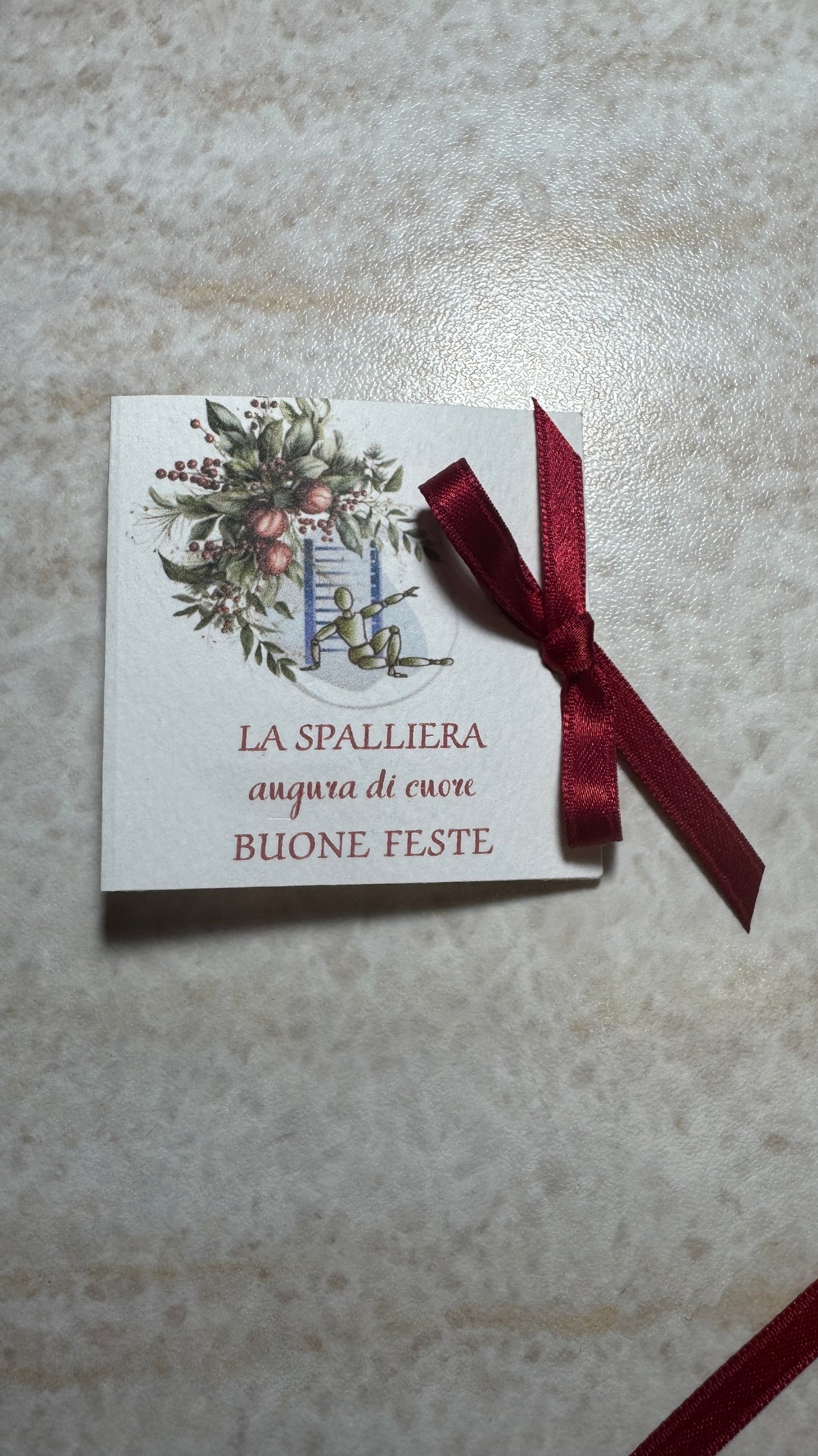 Cioccolatini Natale - Mini Libretto con Cioccolatino Personalizzato