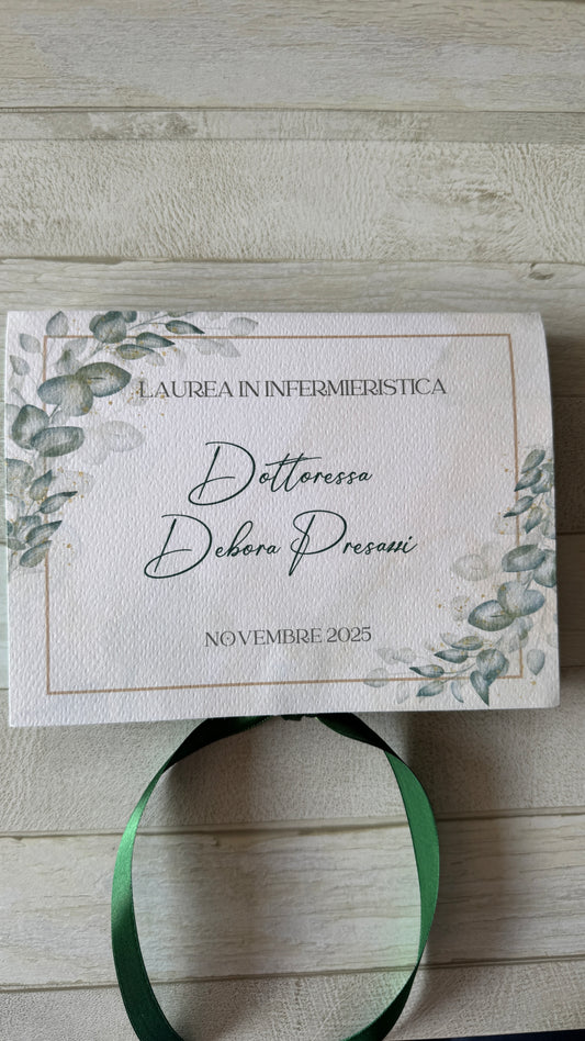 Cofanetto regalo personalizzato con set di 5 di spezie per Laurea