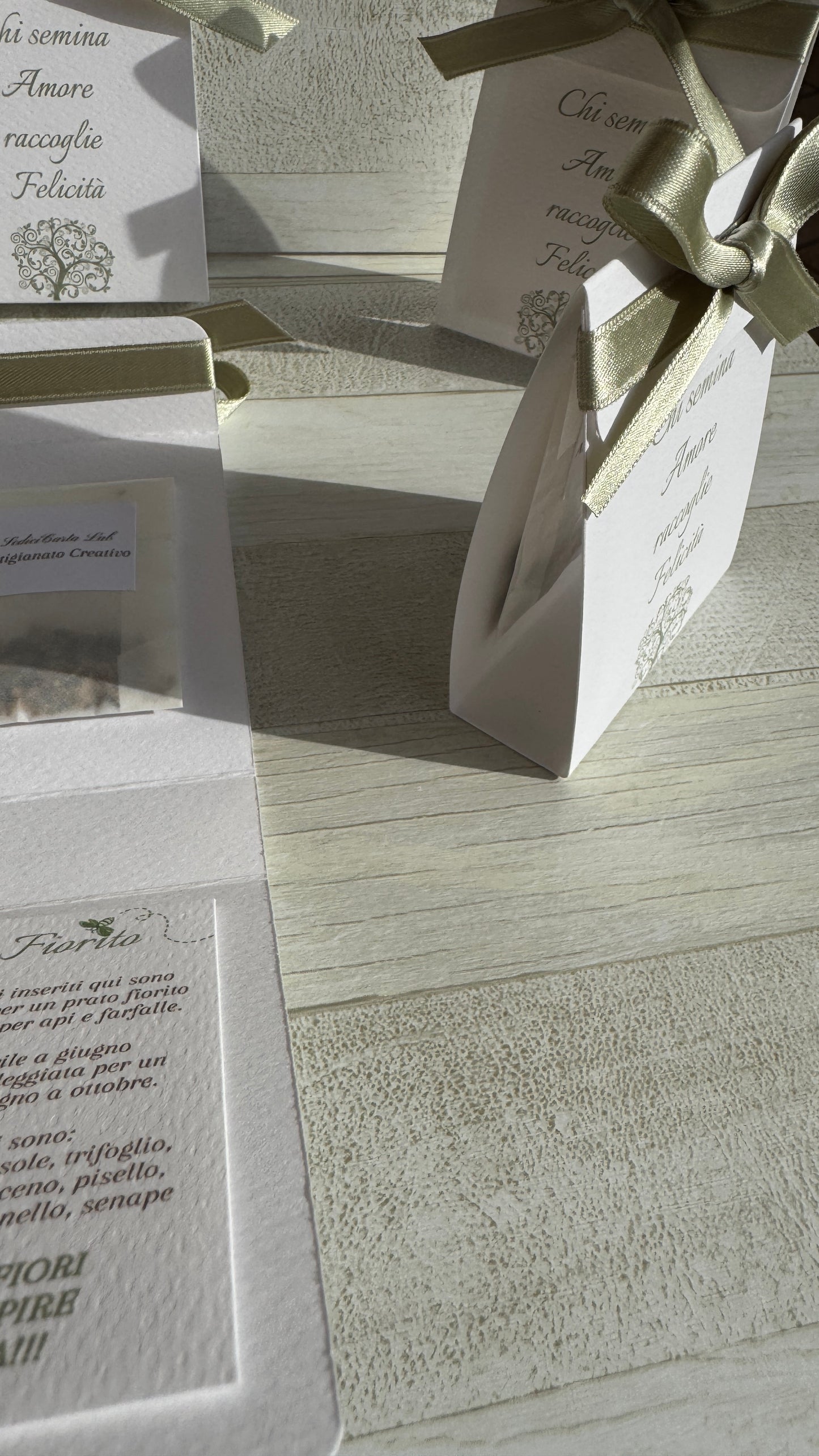 Segnaposto Comunione e Cresima – Bustina Semi “Erbe Aromatiche” Aperta ai Lati