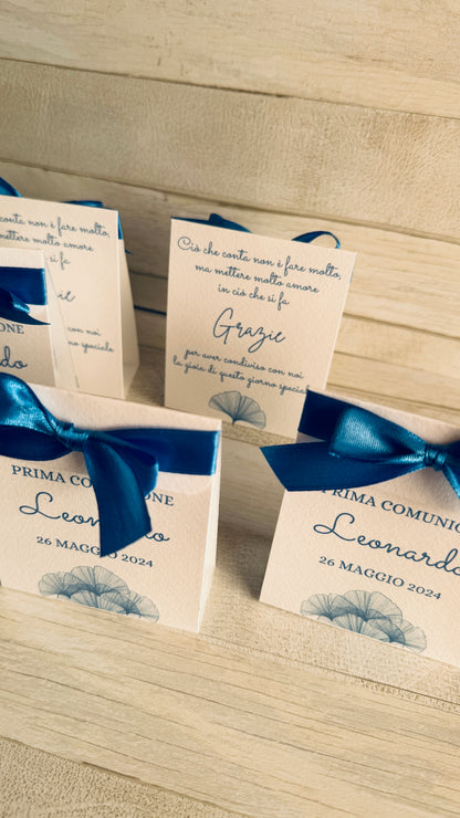 Segnaposto Comunione e Cresima - Bustina Aperta Semi Lavanda o Girasole