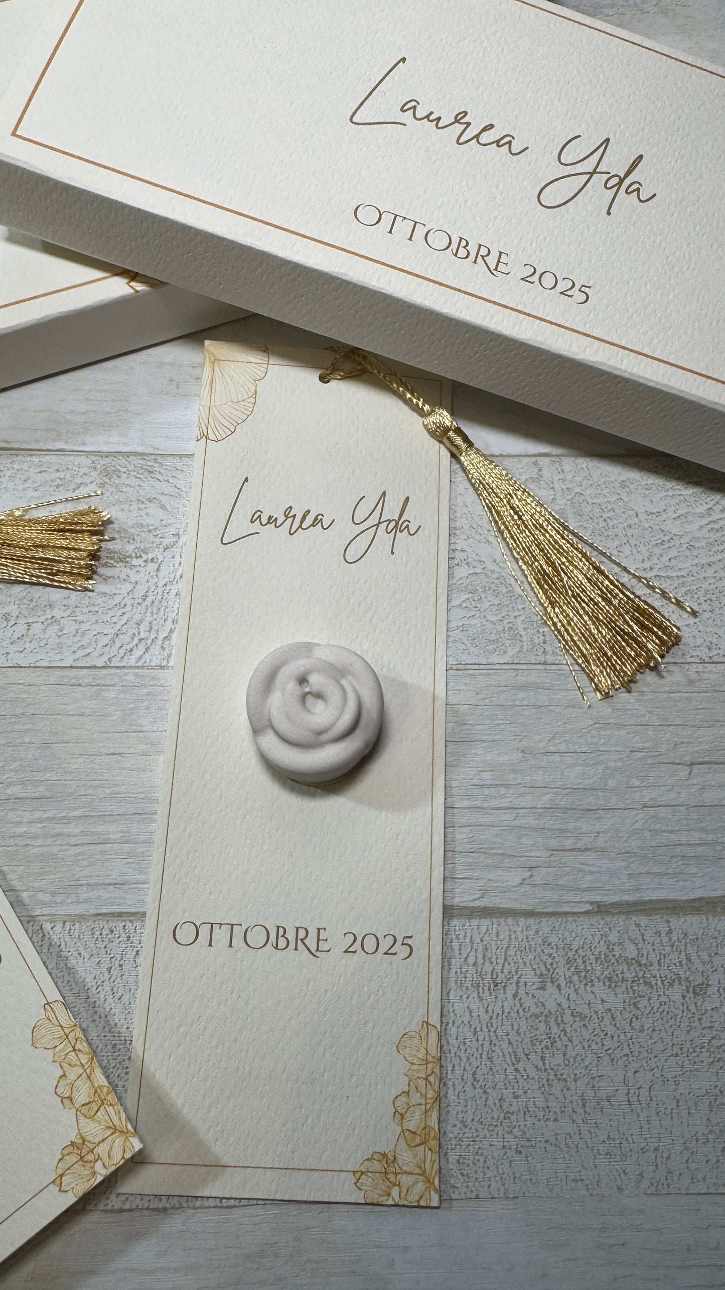 Segnaposto profumato in gesso profumato - Giardino Fiorito - Laurea