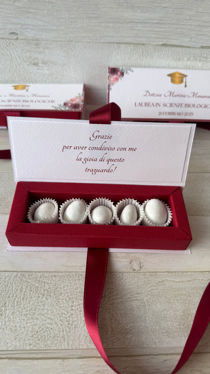 Porta confetti in confezione a libro personalizzabile