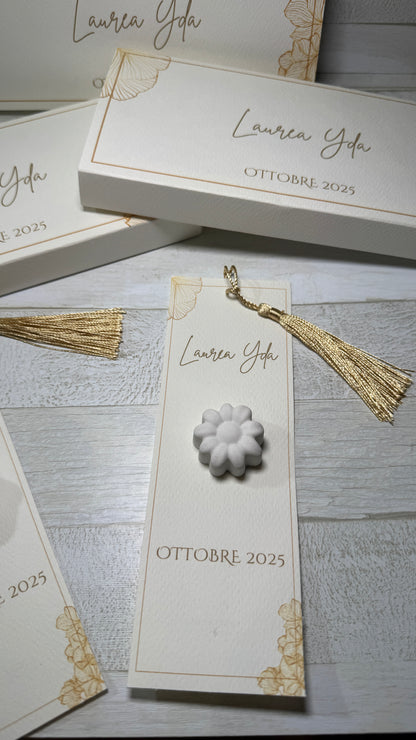 Segnaposto profumato in gesso profumato - Giardino Fiorito - Laurea