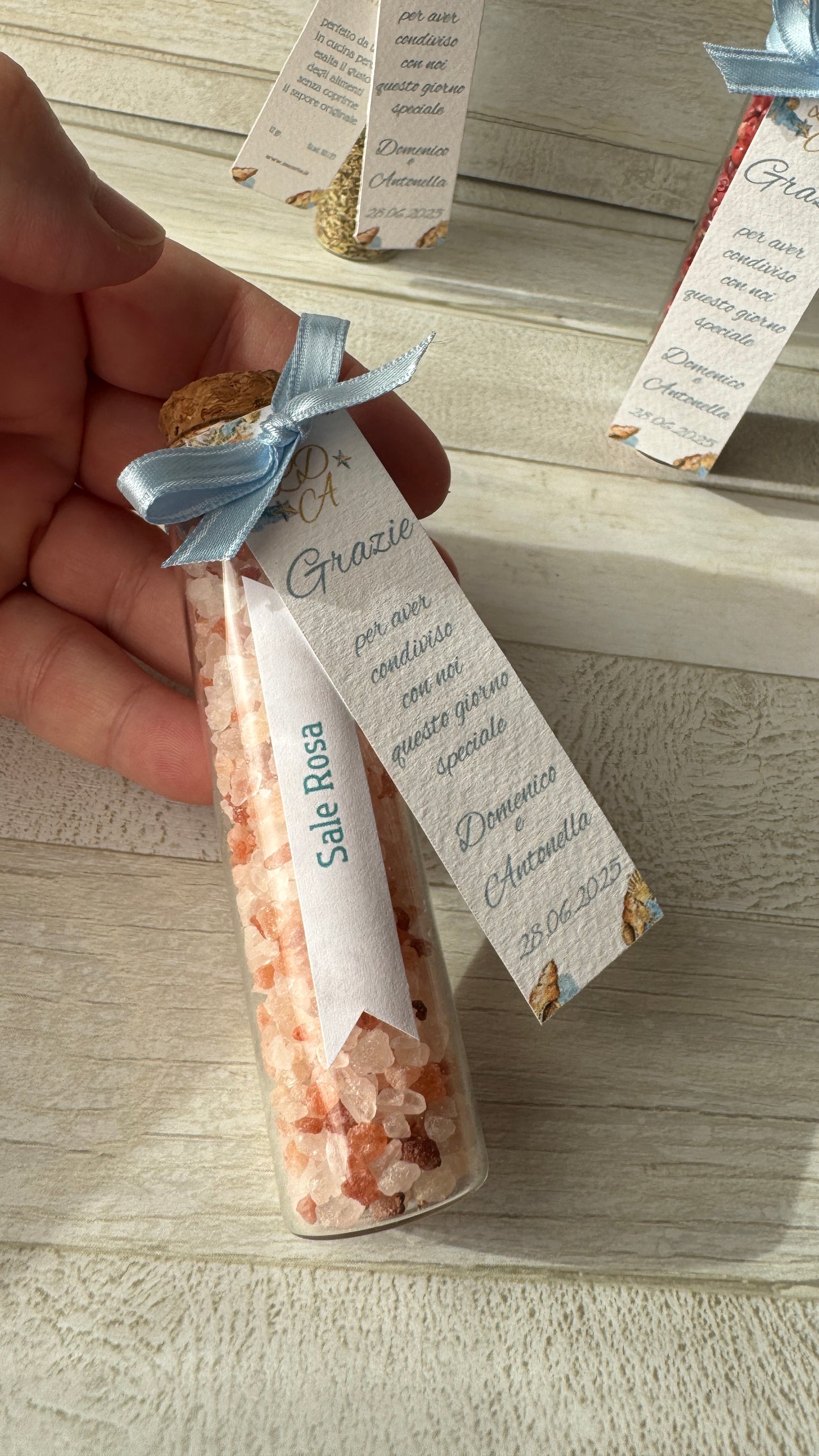 Segnaposto Matrimonio – Provetta Grande in Vetro con Spezie