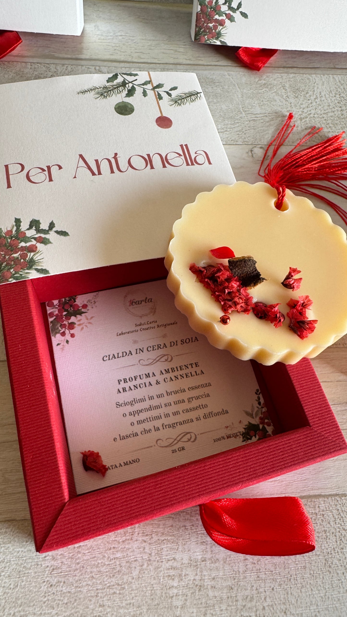 Idea Regalo Natale con Profumatore in Cera di Soia – Cofanetto a Scorrimento