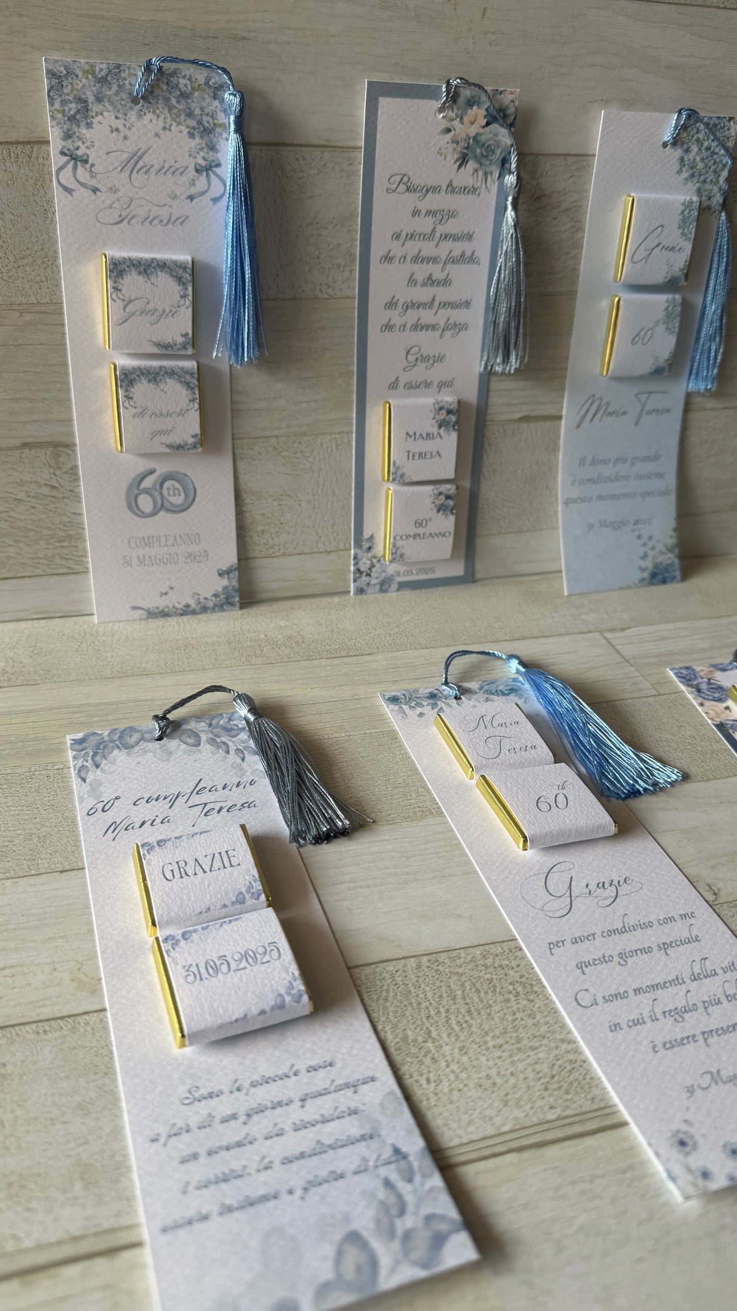 Segnaposto Compleanno - Segnalibro con Cioccolatini Personalizzati