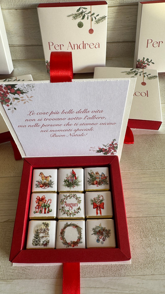 Scatola con cioccolatini personalizzabile