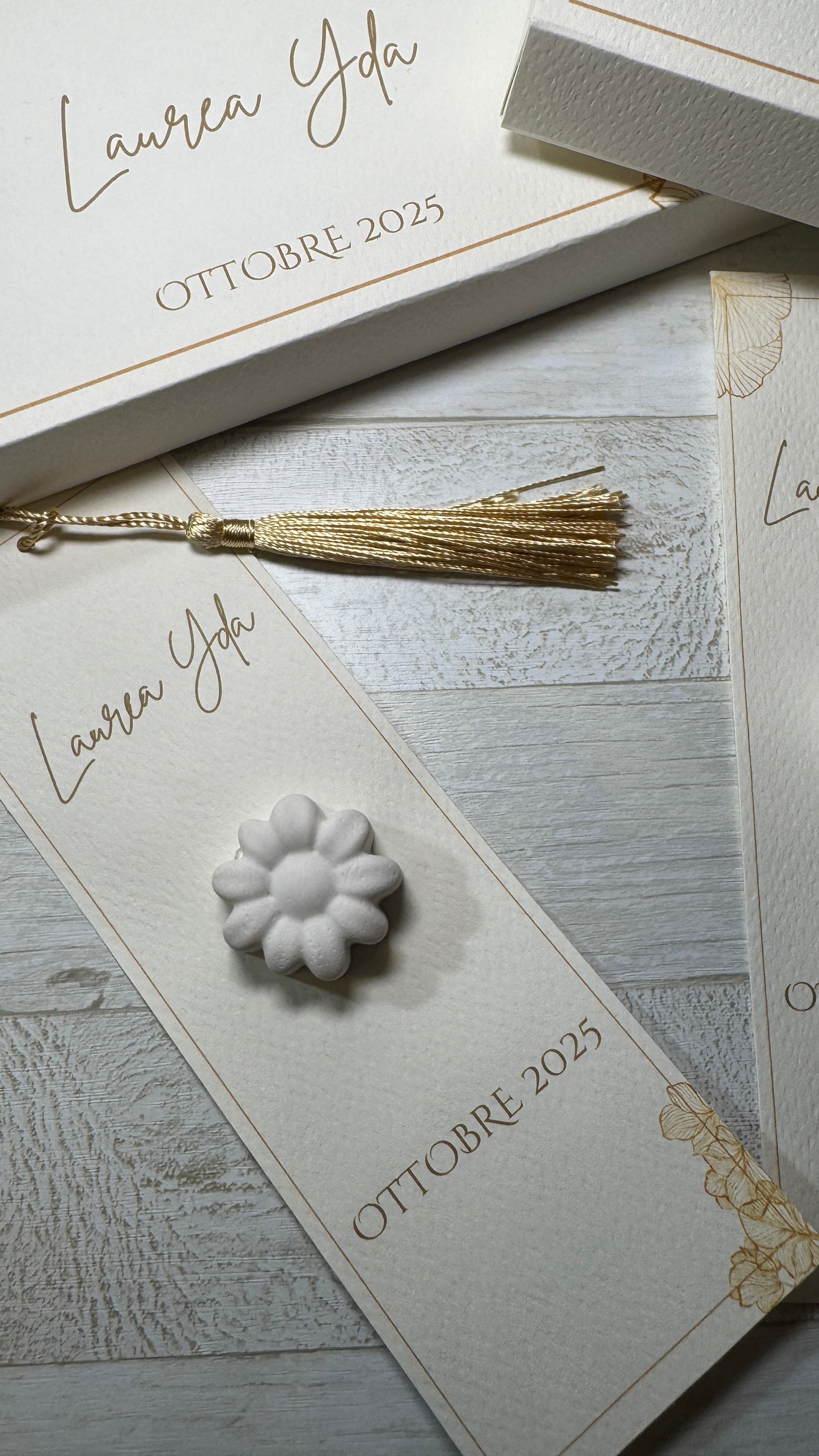 Segnaposto profumato in gesso profumato - Giardino Fiorito - Laurea