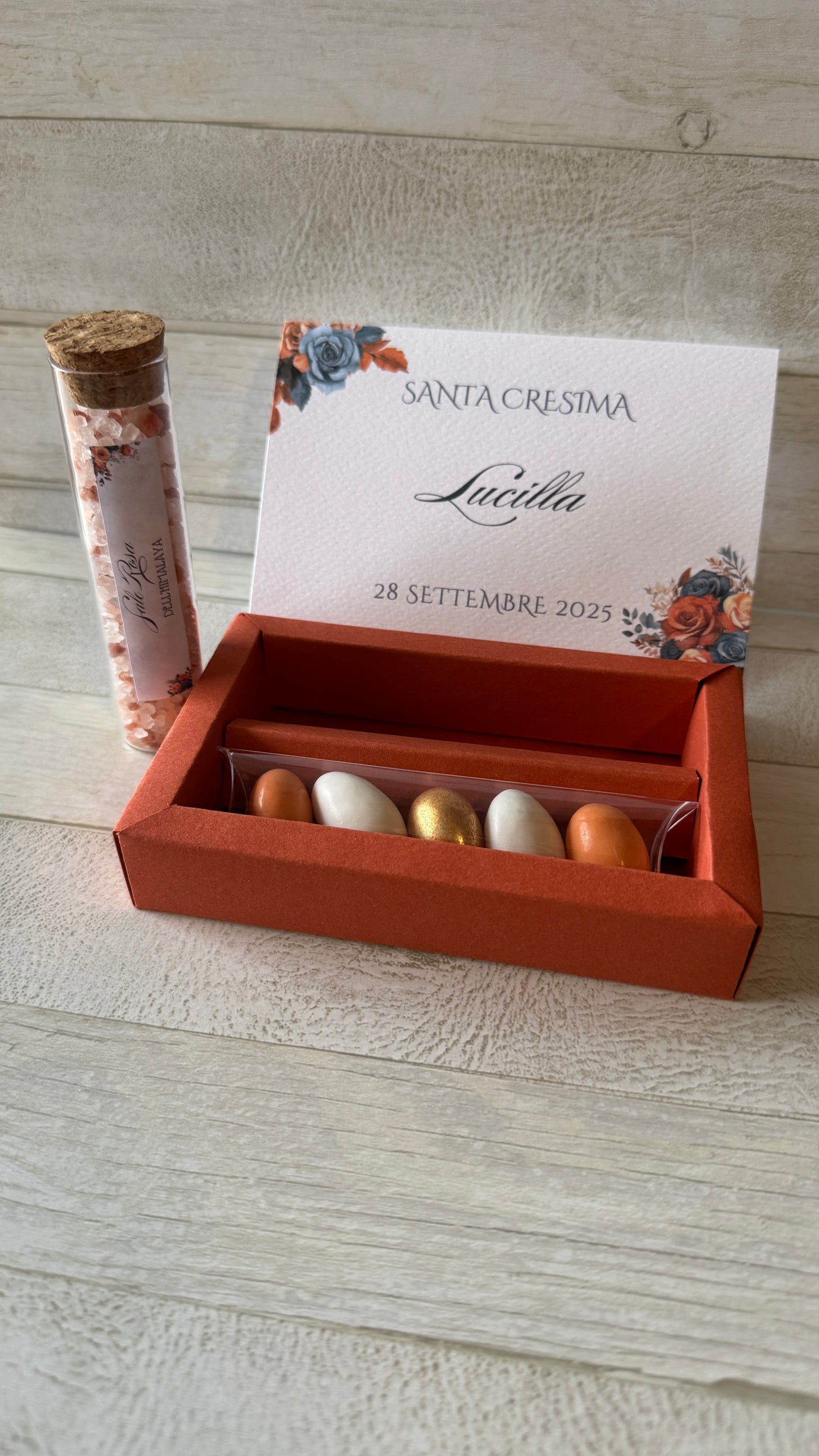 Bomboniera Comunione e Cresima – Cofanetto a Scorrimento con 1 Spezia (Big)