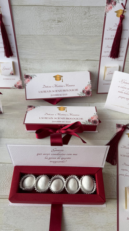 Porta confetti in confezione a libro personalizzabile