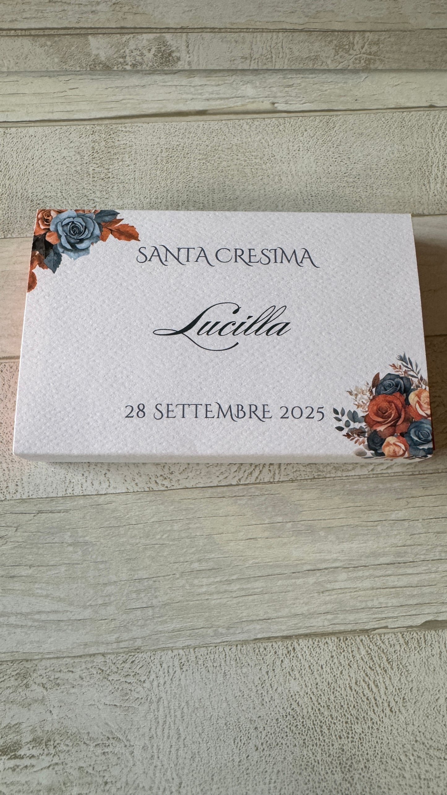 Bomboniera Comunione e Cresima – Cofanetto a Scorrimento con 1 Spezia (Big)