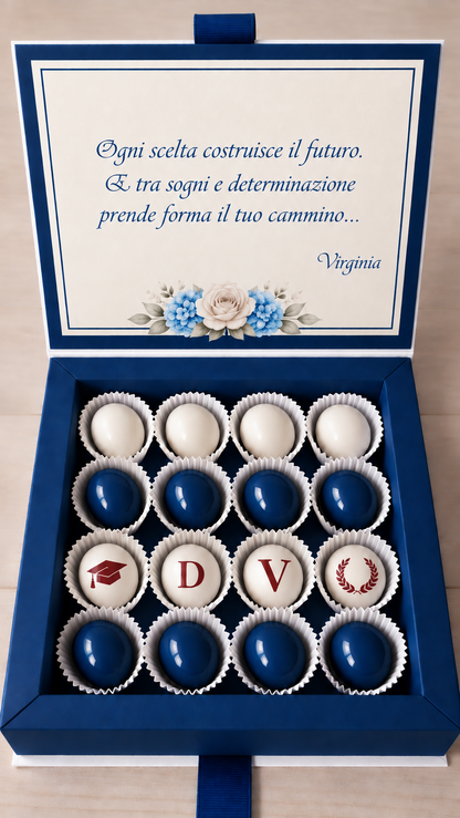 Porta Confetti Laurea – Cofanetto a Libro Degustazione Personalizzato