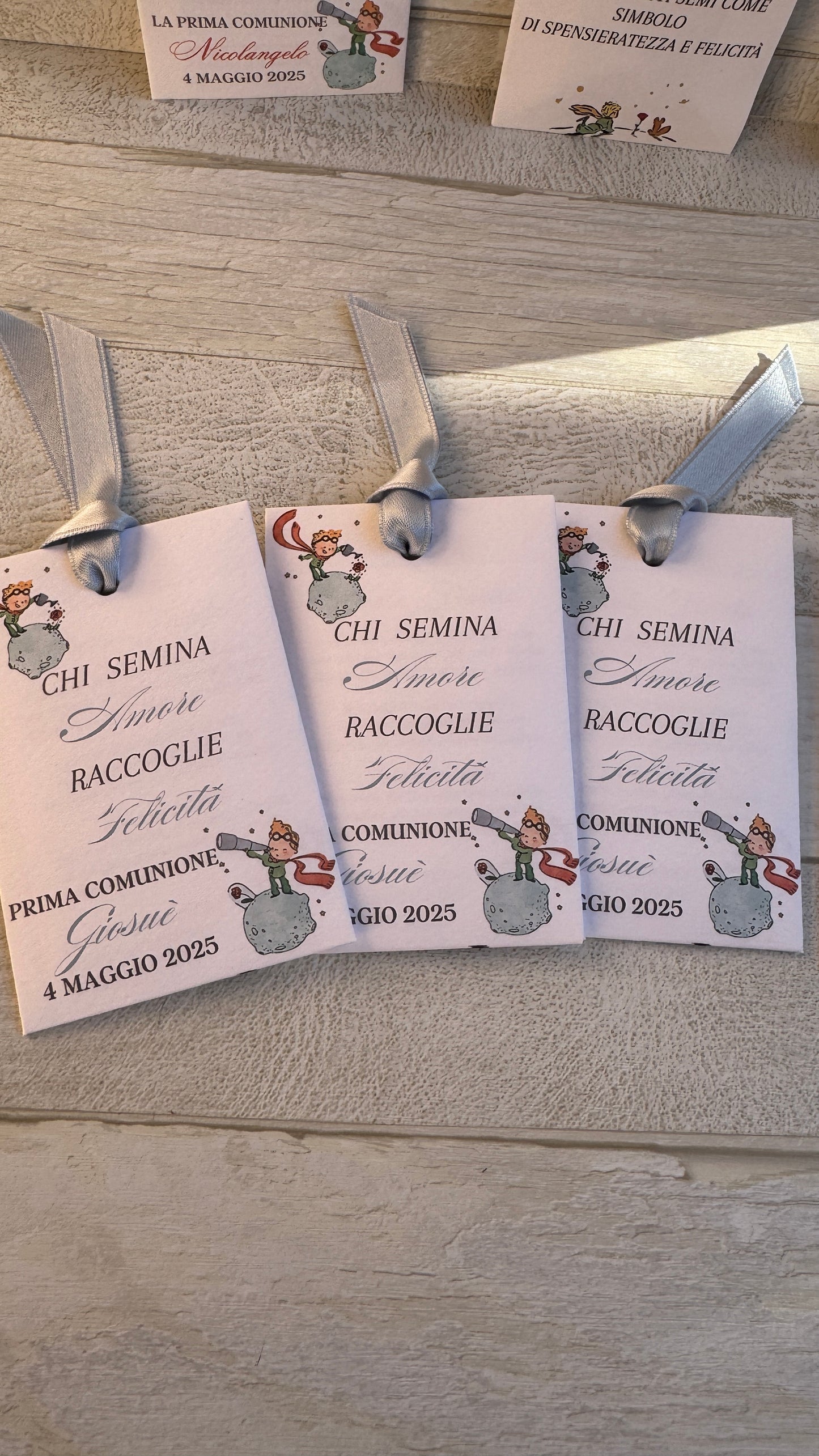 Segnaposto Comunione e Cresima - Bustina Semi Prato Fiorito