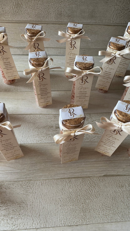 Segnaposto Matrimonio – Provetta Grande in Vetro con Spezie