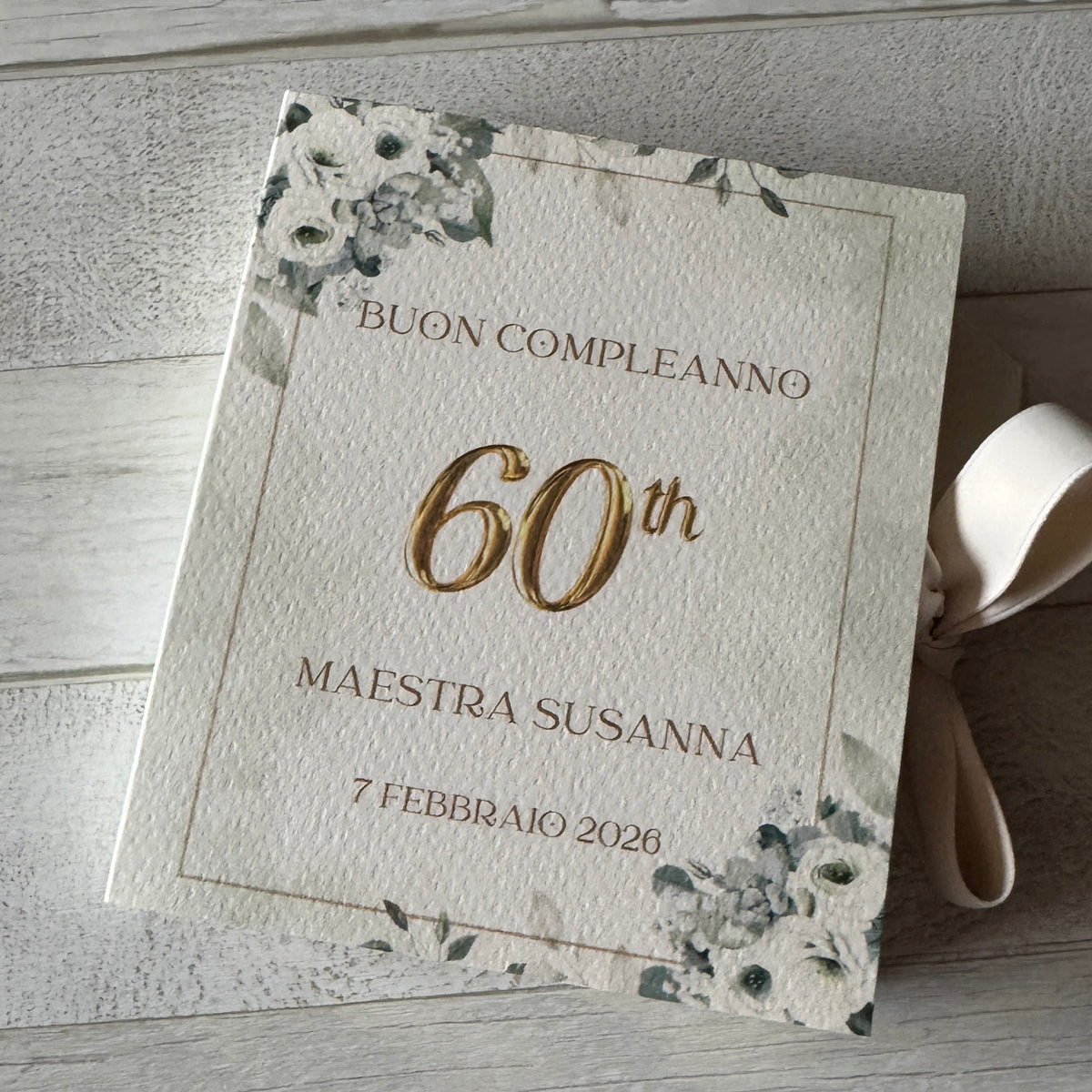 Bomboniera Compleanno con Cuore in Gesso Profumato e Cioccolatini - Cofanetto a Libro