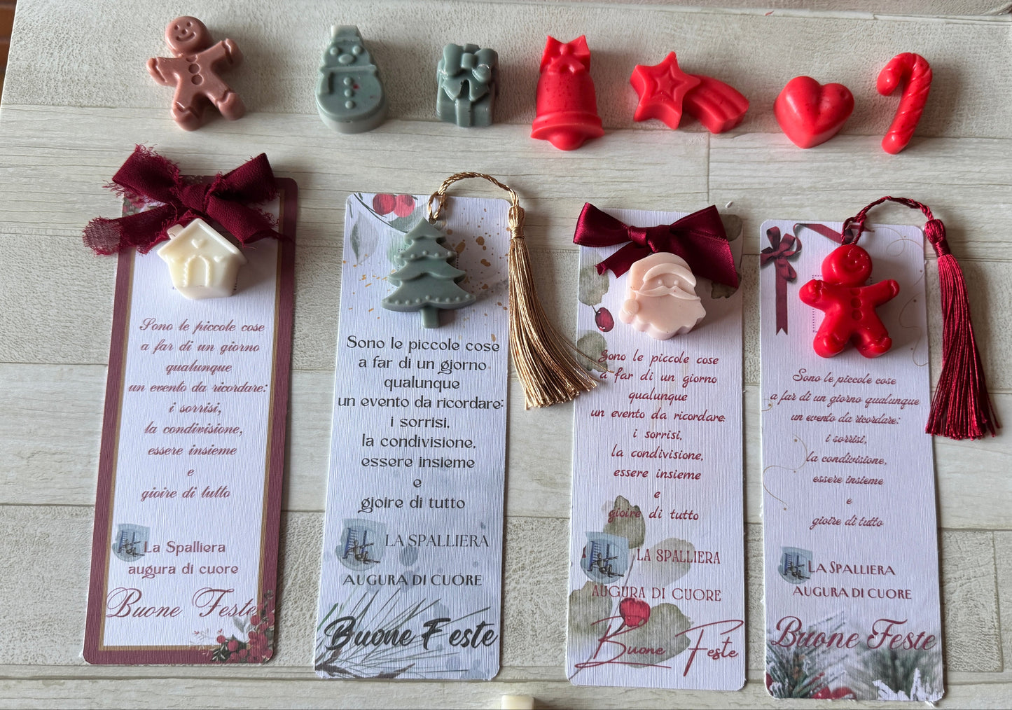 Segnaposto Natale – Segnalibro con Profumatore in Cera di Soia