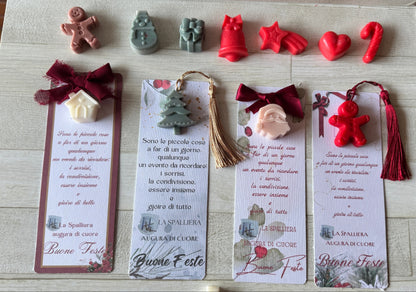 Segnaposto Natale – Segnalibro con Profumatore in Cera di Soia