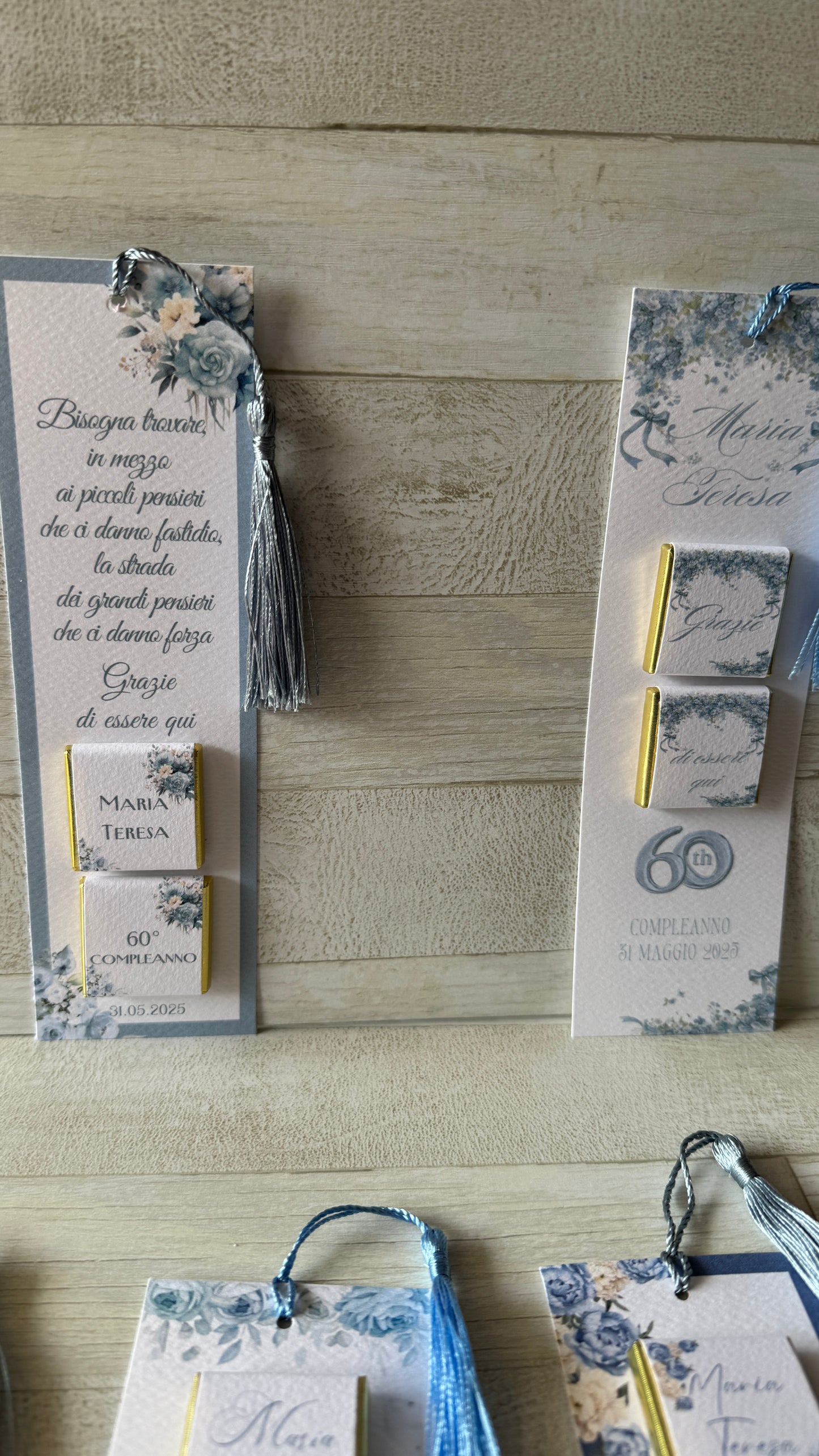 Segnaposto Compleanno - Segnalibro con Cioccolatini Personalizzati