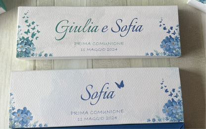 Cofanetto regalo personalizzato per Comunione-Cresima porta matita o penna