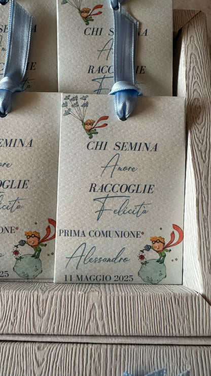 Segnaposto Comunione e Cresima - Bustina Semi Prato Fiorito