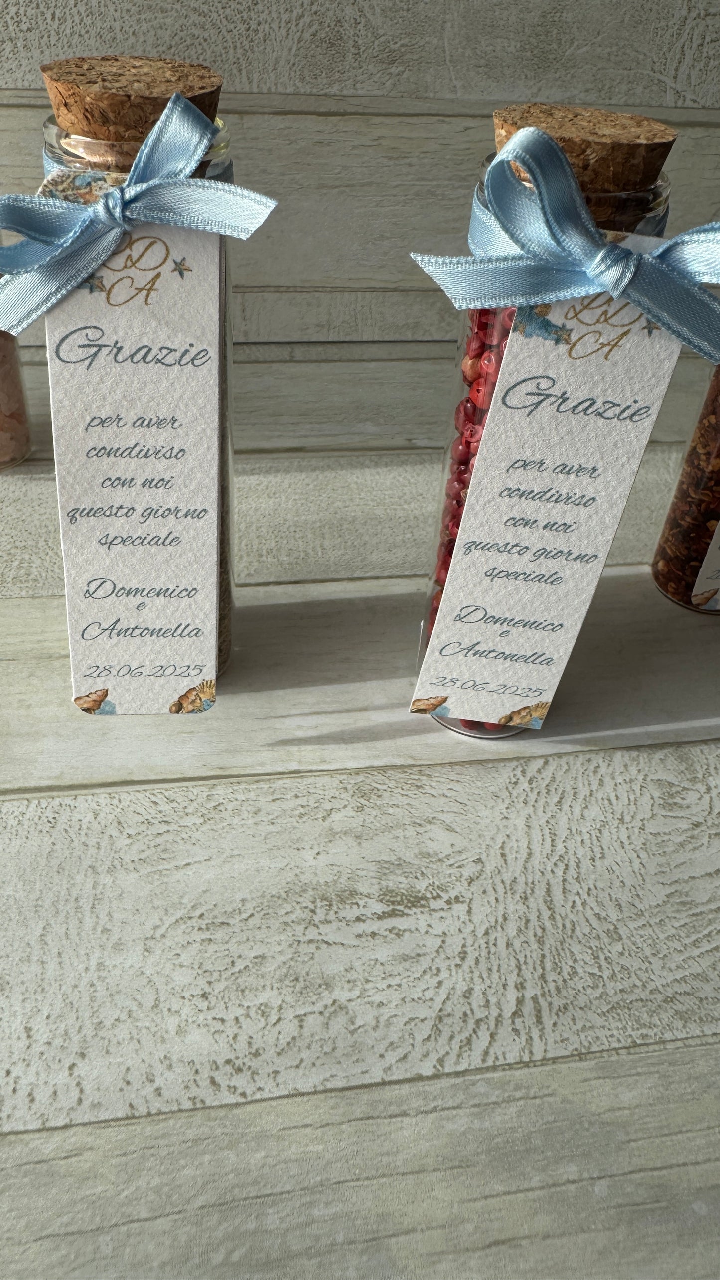 Segnaposto Matrimonio – Provetta Grande in Vetro con Spezie