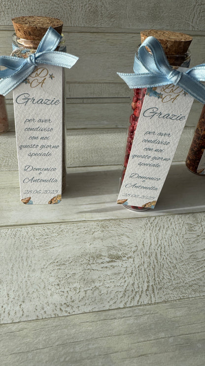 Segnaposto Matrimonio – Provetta Grande in Vetro con Spezie