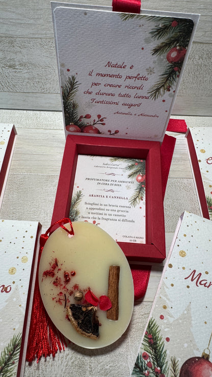 Idea Regalo Natale con Profumatore in Cera di Soia – Cofanetto a Libro