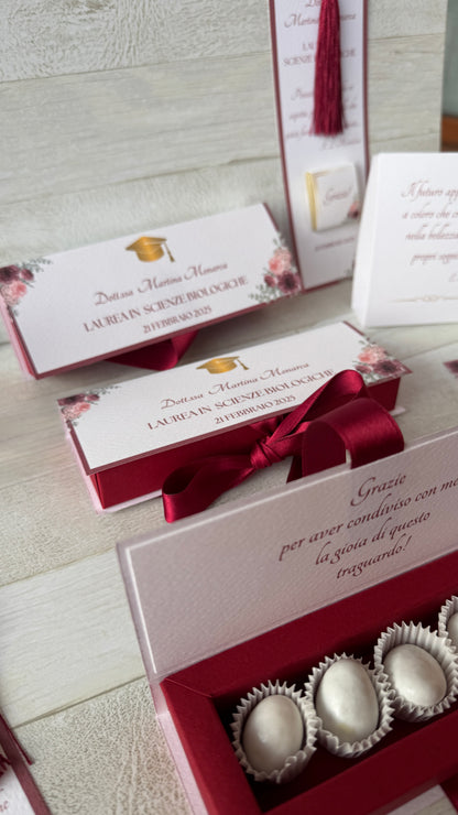 Porta confetti in confezione a libro personalizzabile