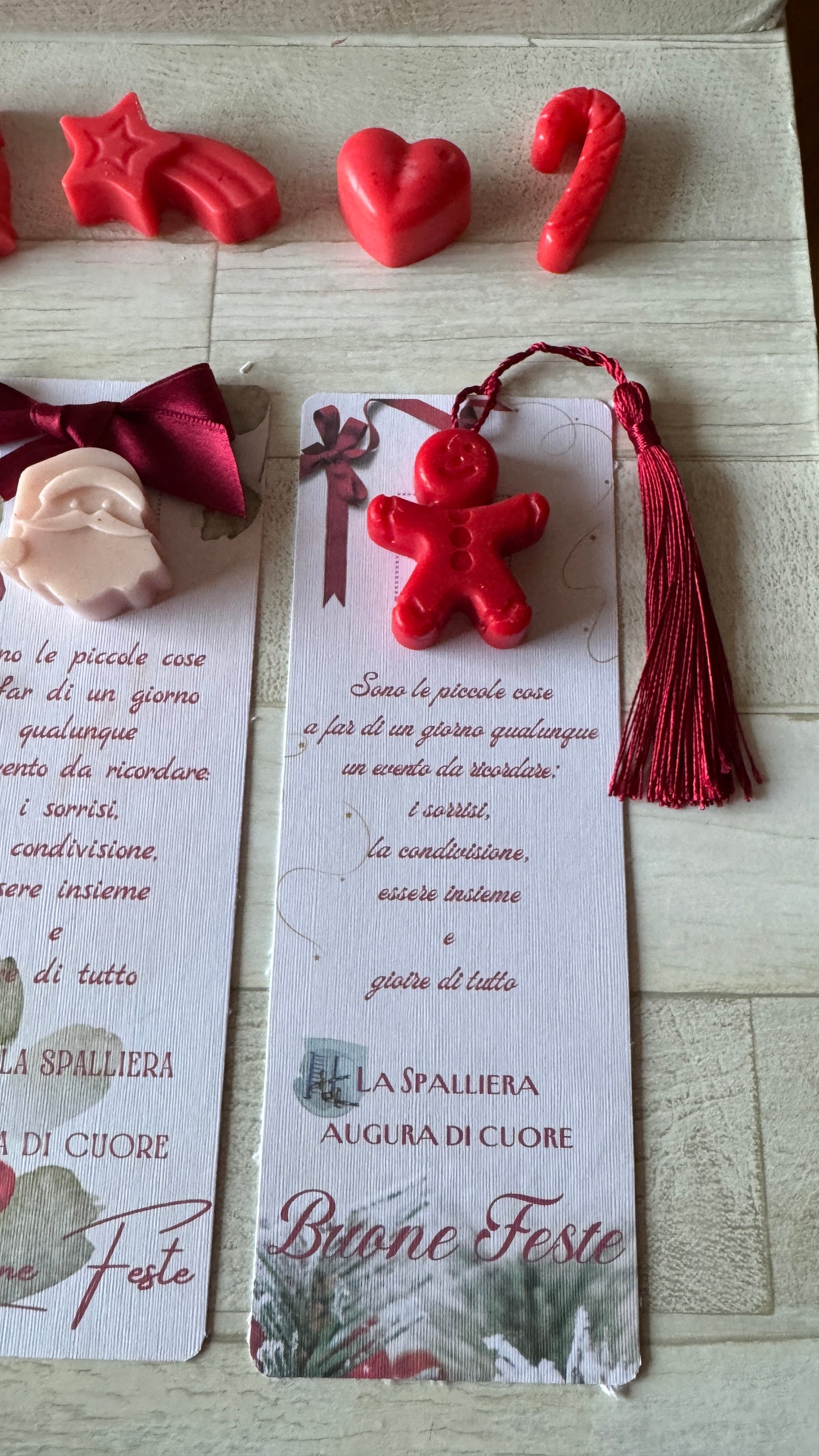 Segnaposto Natale – Segnalibro con Profumatore in Cera di Soia